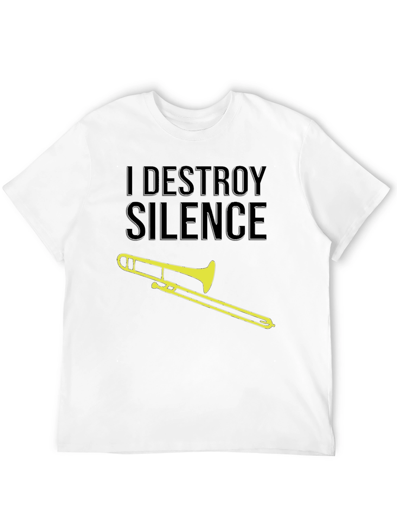 I Destroy Silence Trombone Graphic Tee