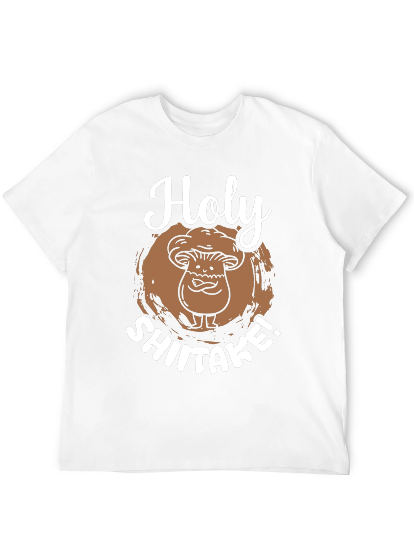 Holy Shiitake! Graphic Tee - Funny Mushroom Pun T-Shirt