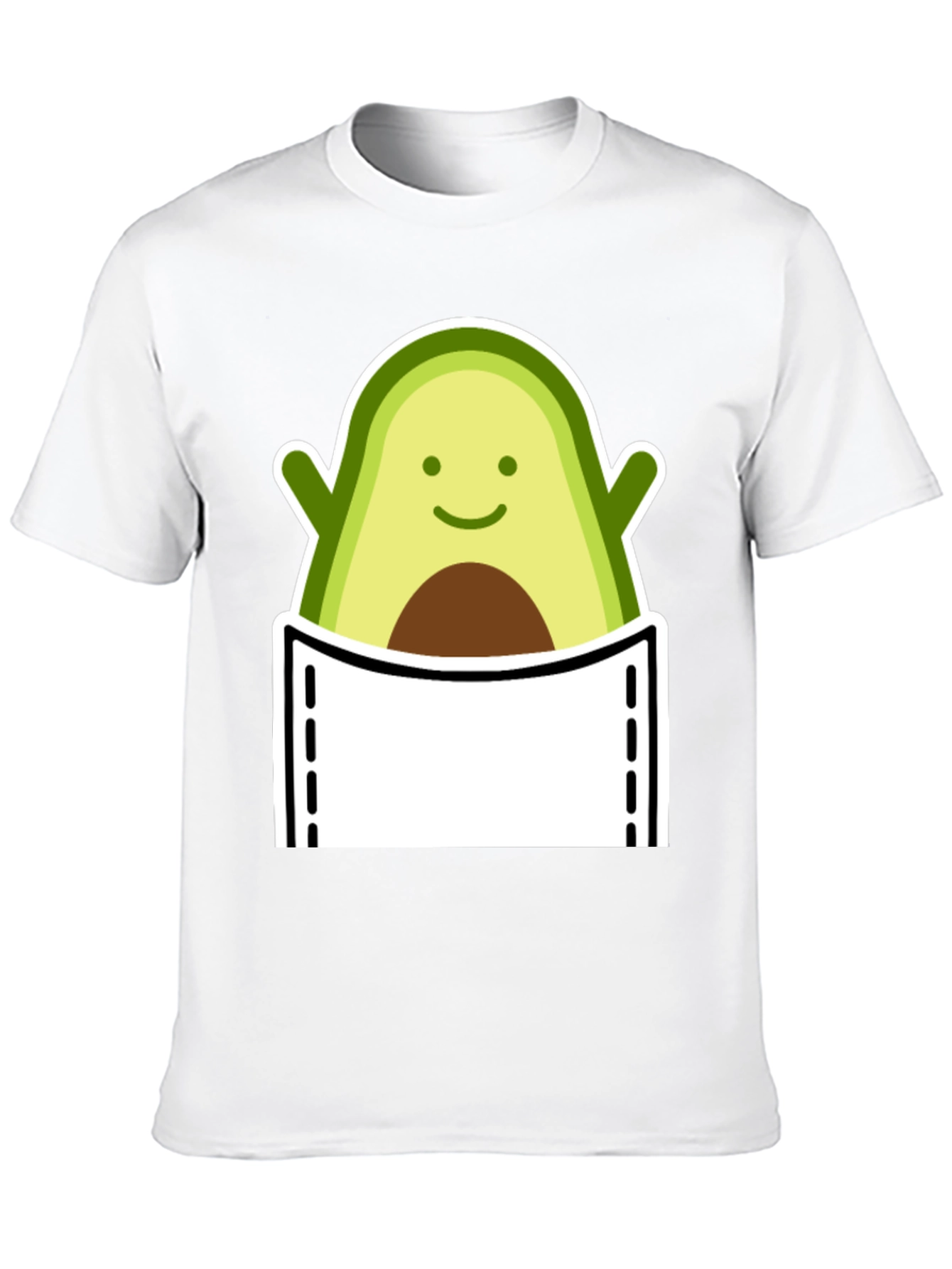 Avocado Pocket Graphic T-Shirt - Cute & Trendy