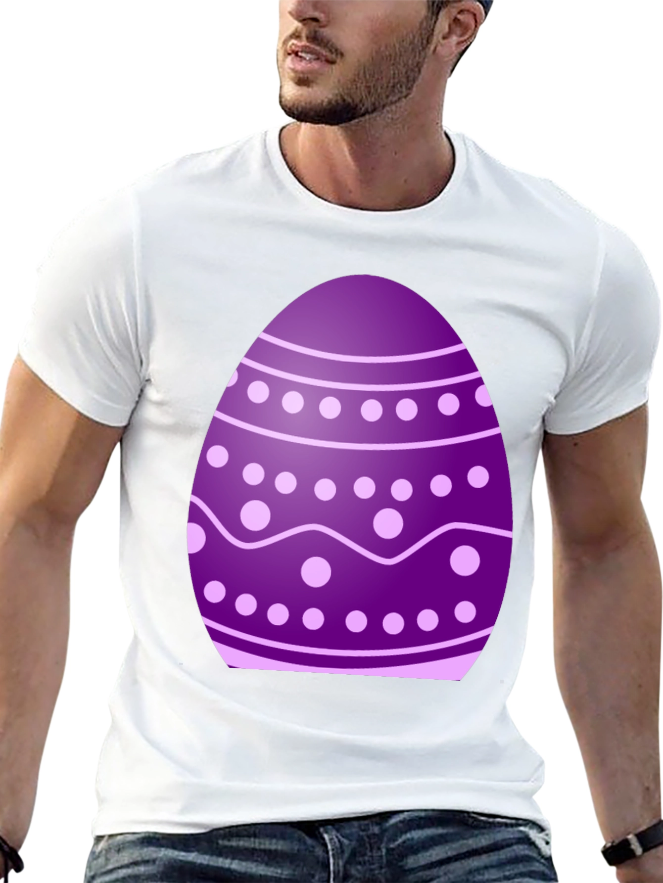 Easter Egg Graphic T-Shirt - Fun Holiday Apparel