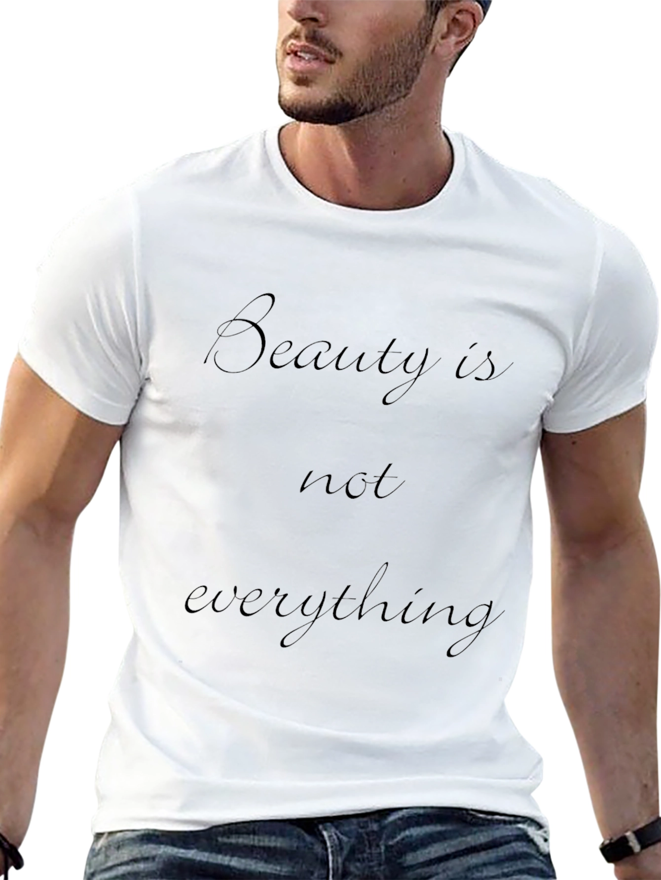Beauty Isnt Everything Graphic Tee - Black