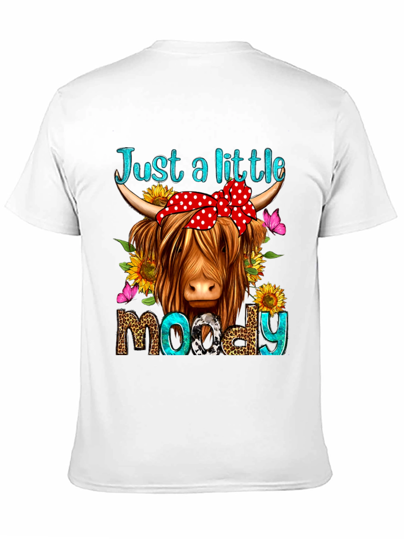 Just a Little Moody Cow Graphic Tee