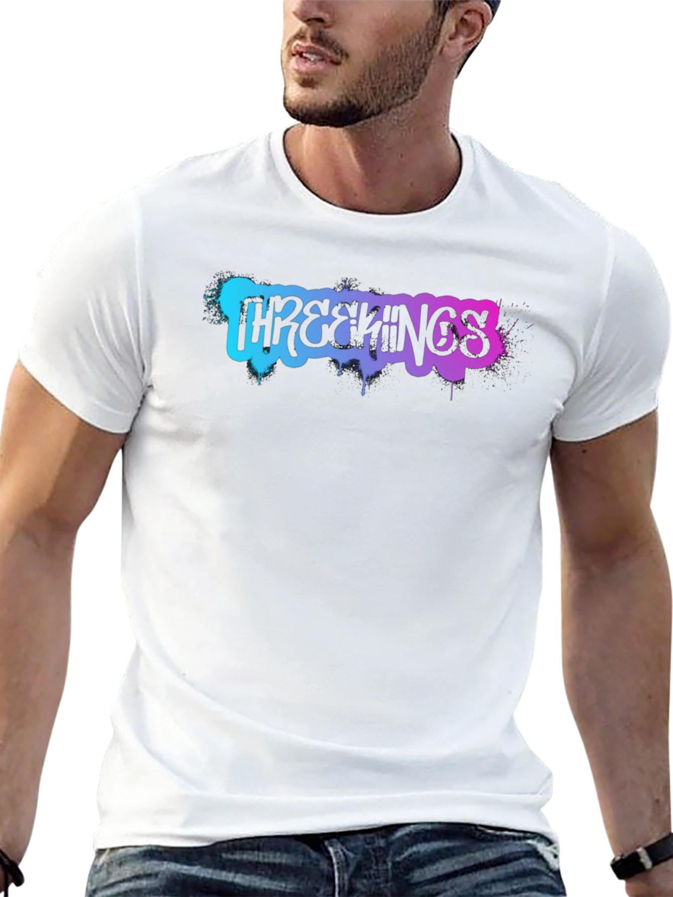 Three Kings Graphic T-Shirt - Black