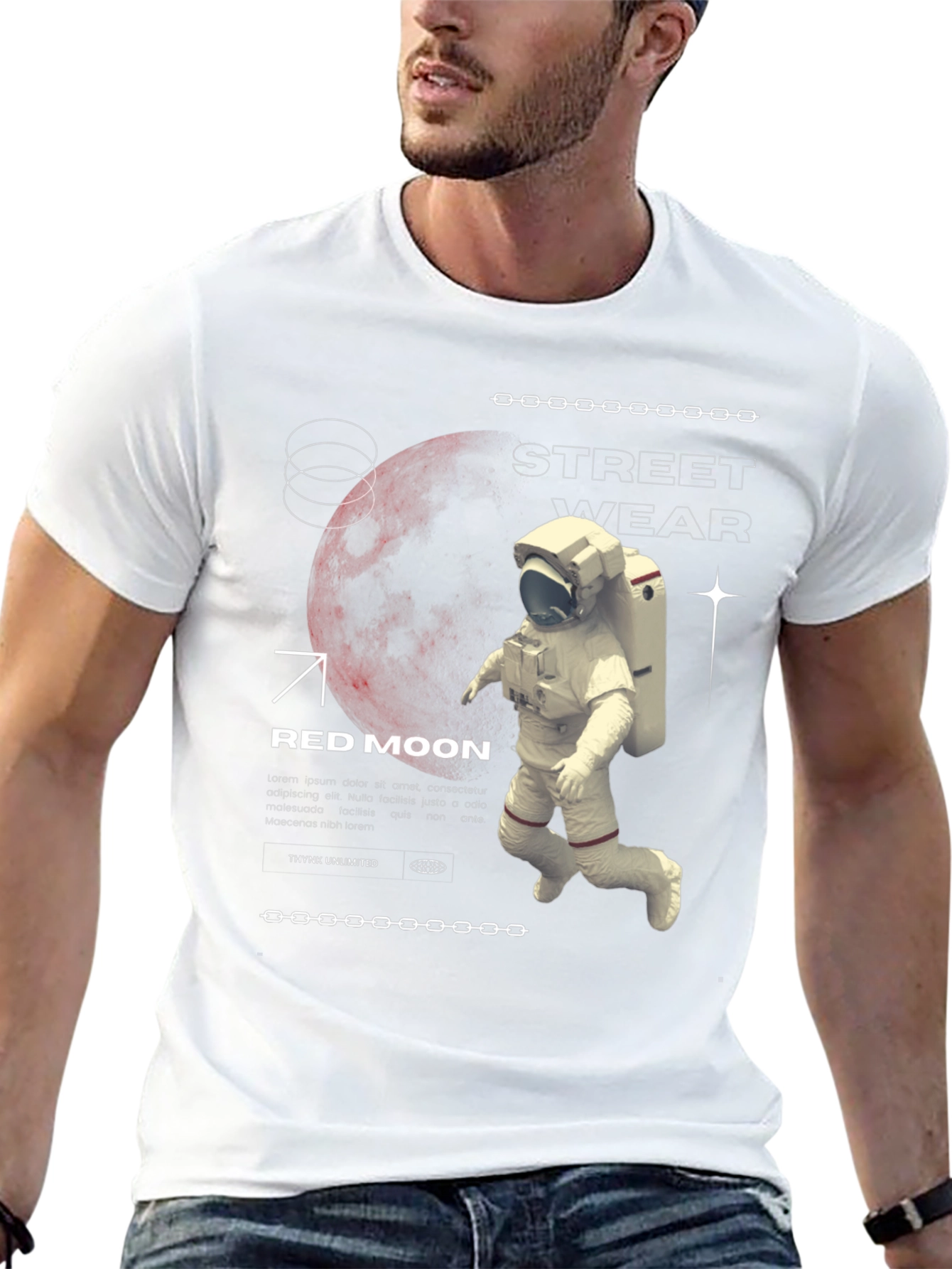 Red Moon Streetwear Graphic Tee
