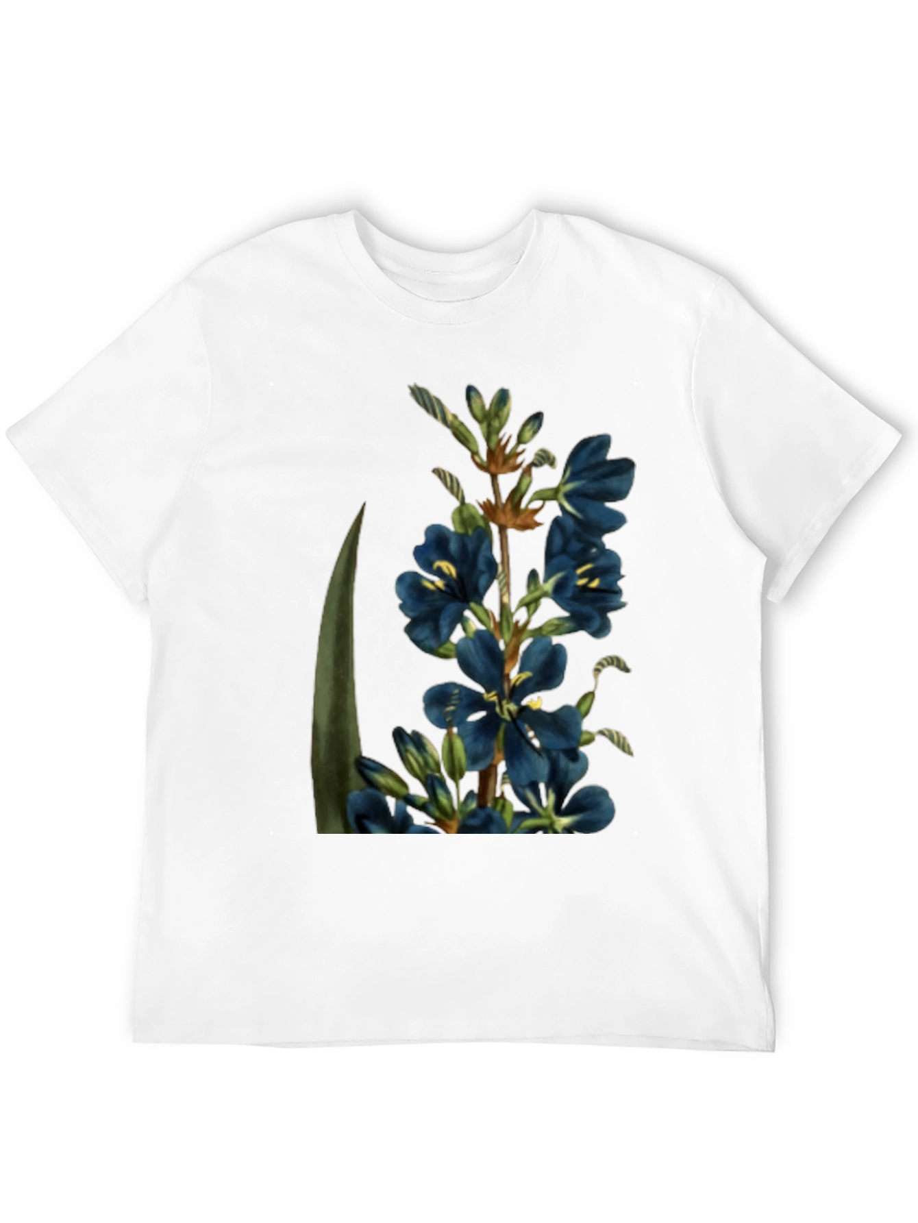 Floral Print T-Shirt - Botanical Design