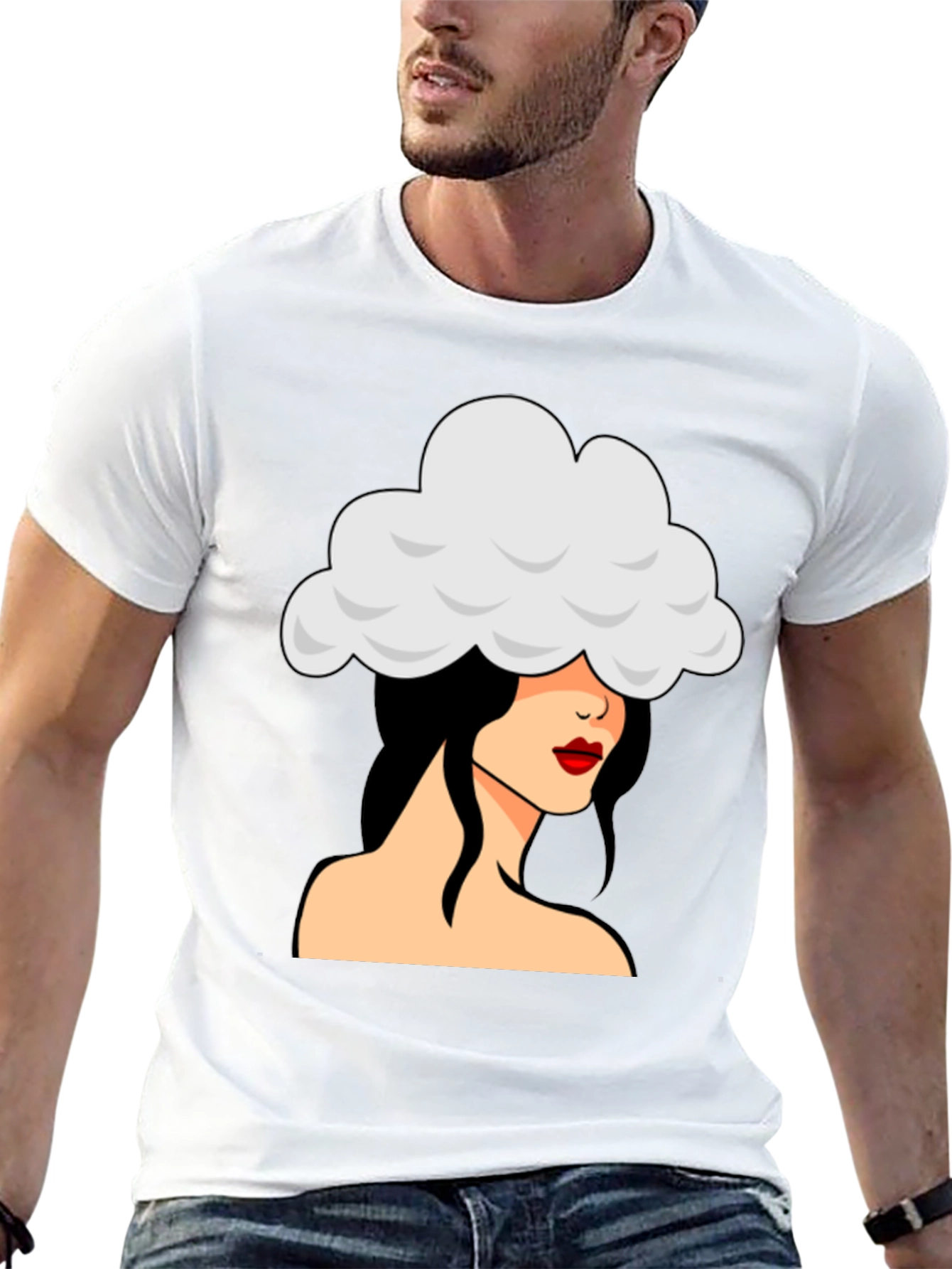 Cloud Head T-Shirt - Unique Graphic Tee