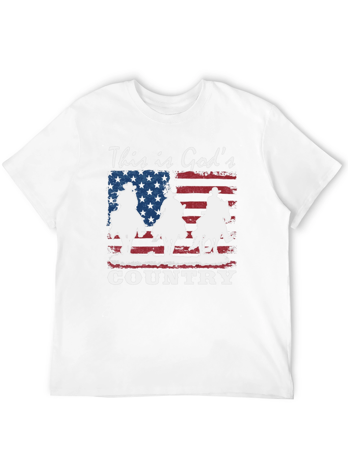 Gods Country Patriotic Graphic T-Shirt