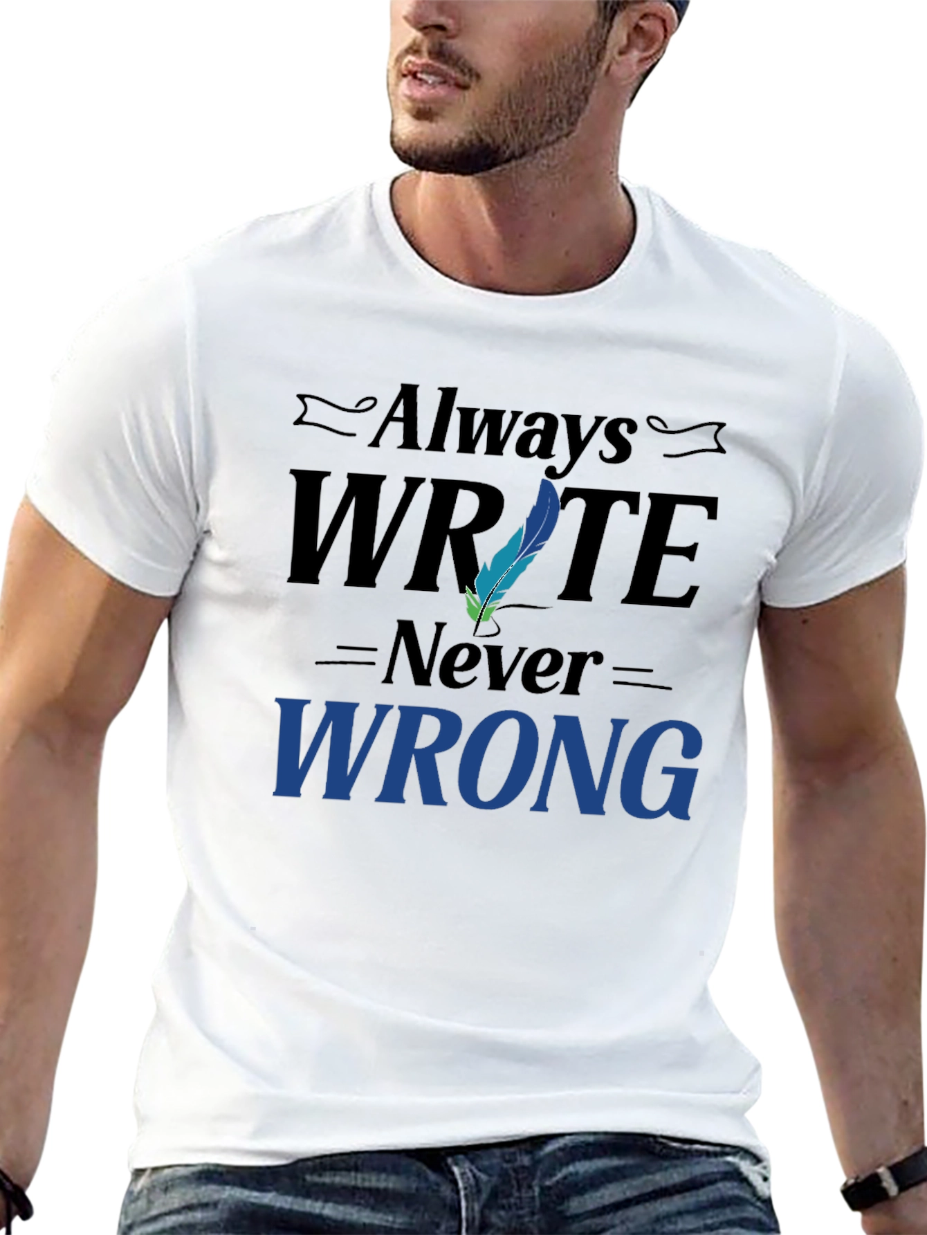 Always Write Never Wrong Graphic T-Shirt