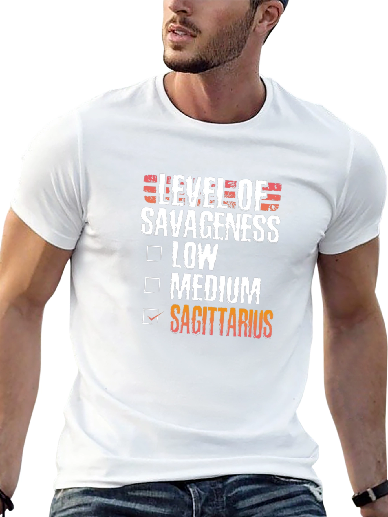 Sagittarius Level of Savageness Zodiac T-Shirt