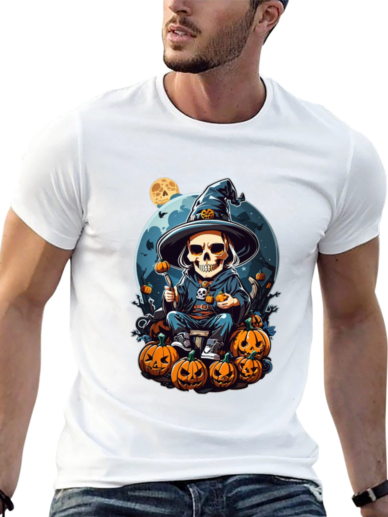 Halloween Skeleton Witch T-Shirt