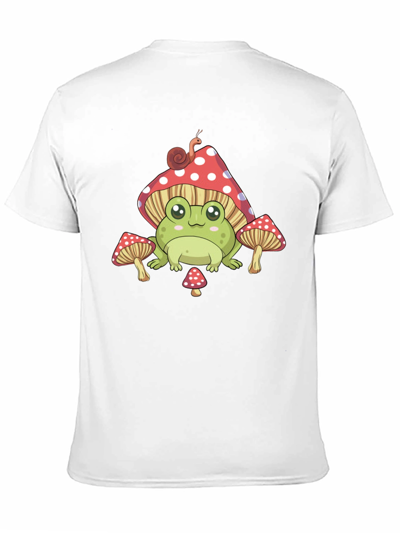 Cute Frog & Mushroom T-Shirt - Whimsical Design