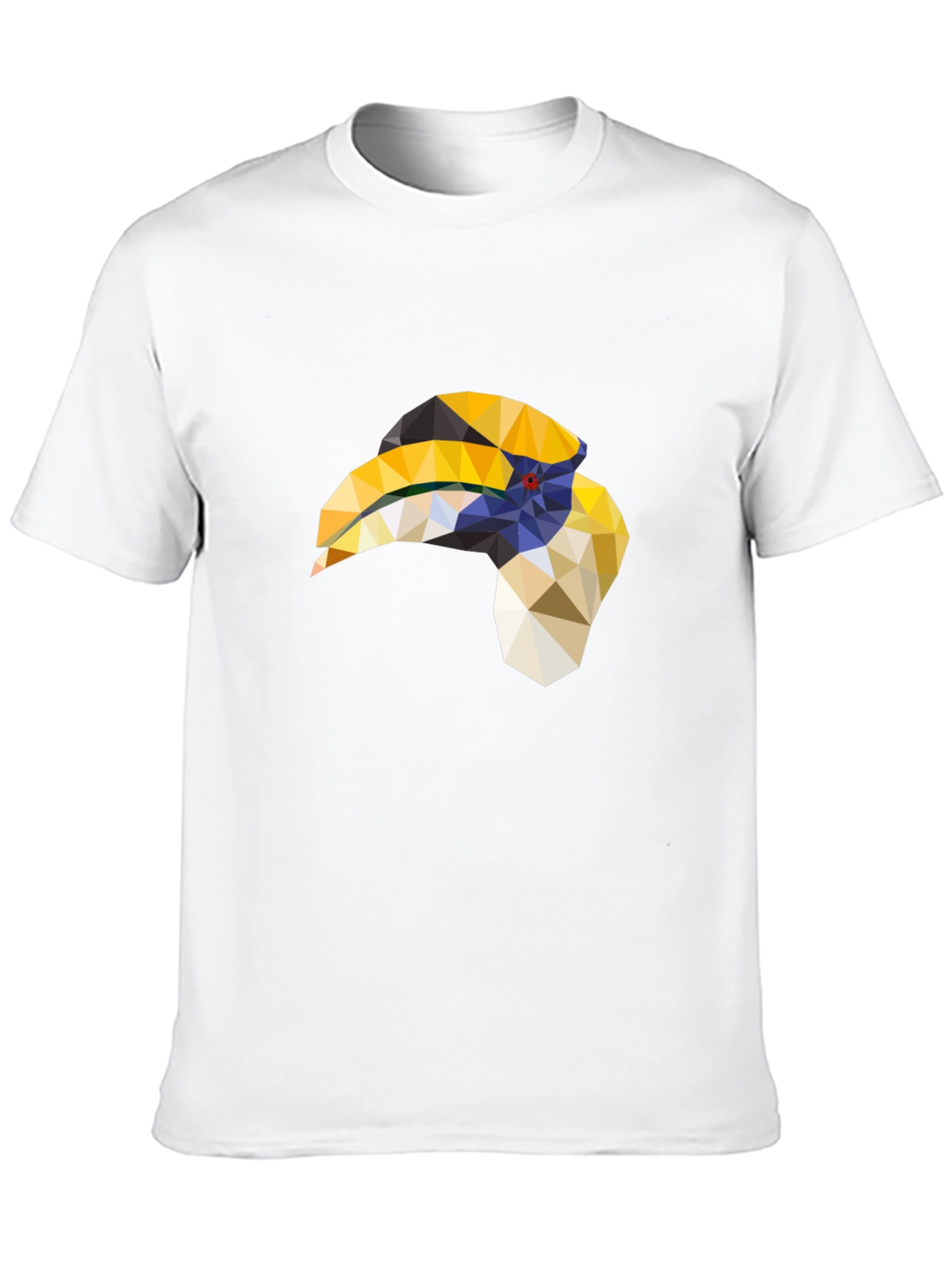 Geometric Hornbill T-Shirt - Black