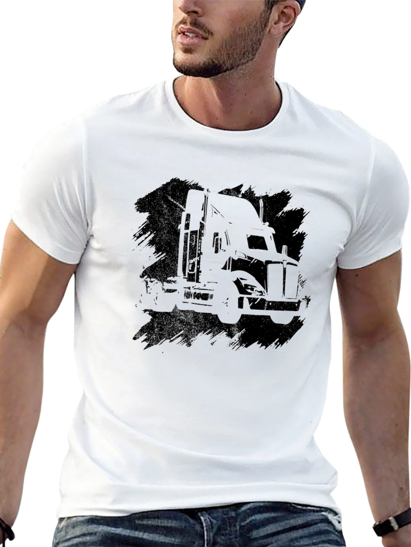 Truck Graphic T-Shirt - Black Tee