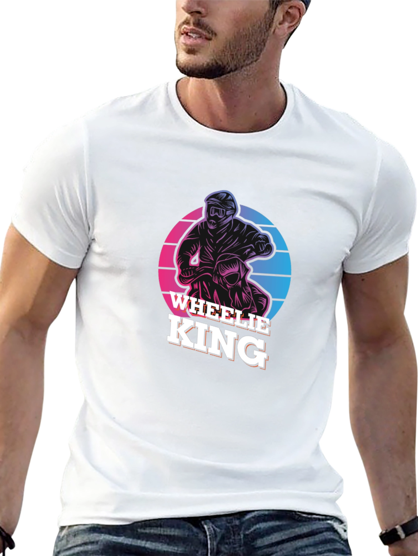 Wheelie King Graphic Tee - Motorcross T-Shirt