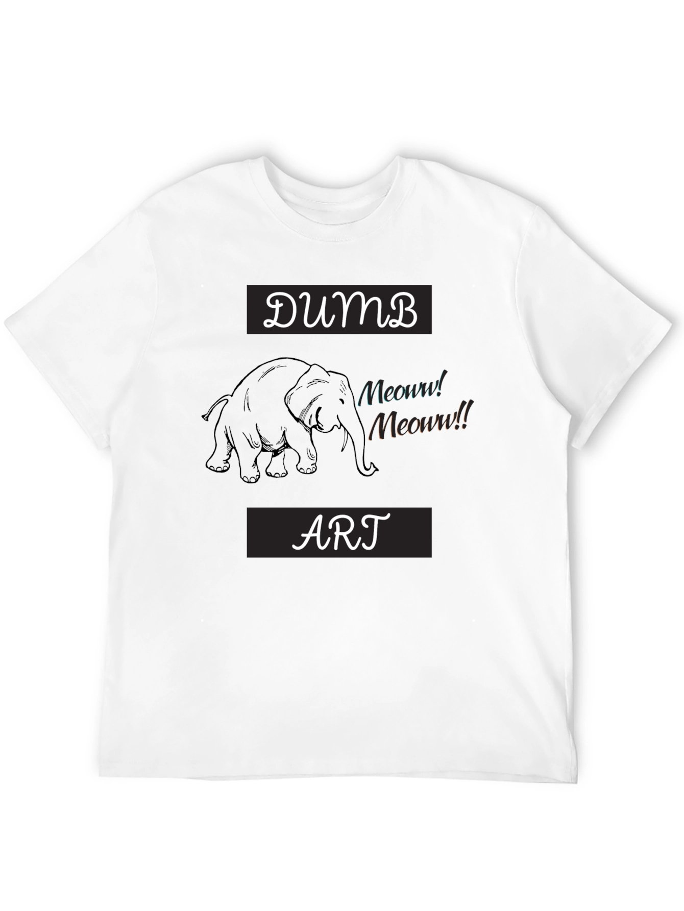 Dumb Art Elephant Graphic Tee