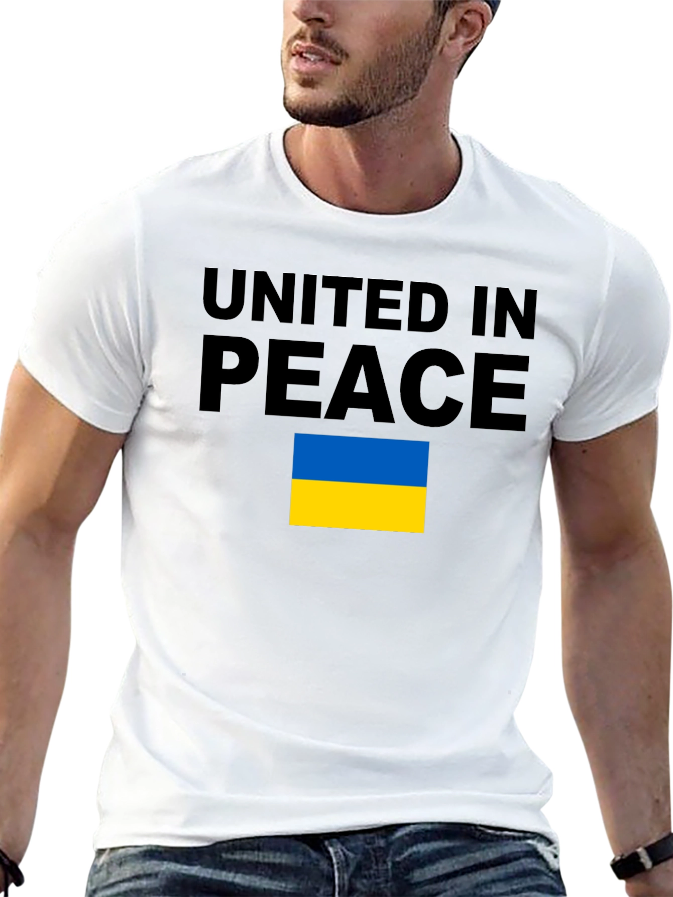 United in Peace Ukraine Flag T-Shirt