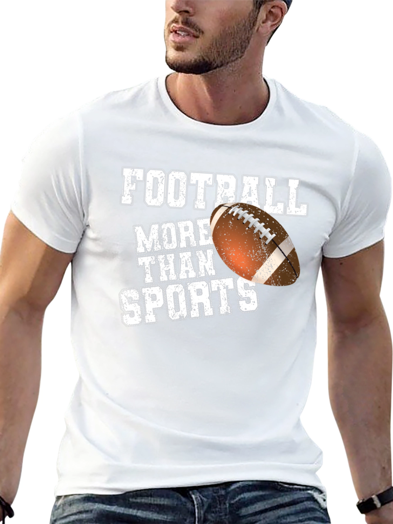 Football More Than Sports Graphic T-Shirt
