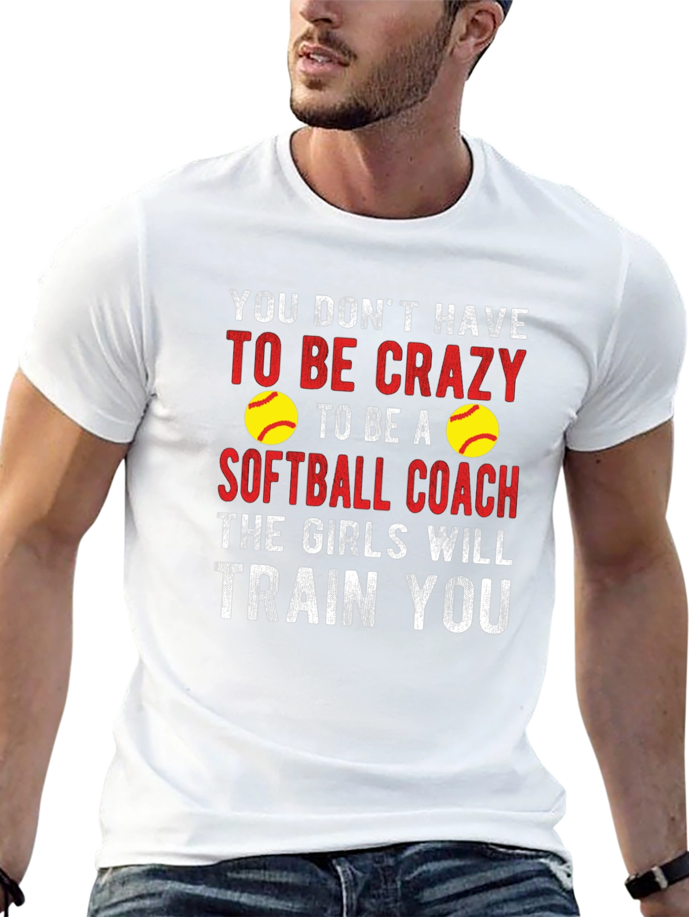 Crazy Softball Coach Graphic Tee