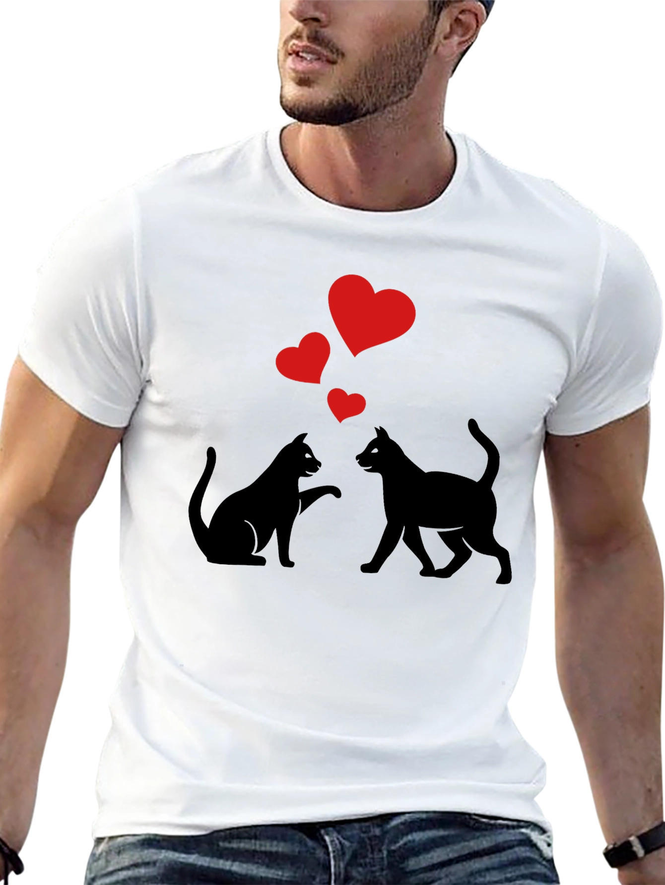 Cats in Love Graphic Tee