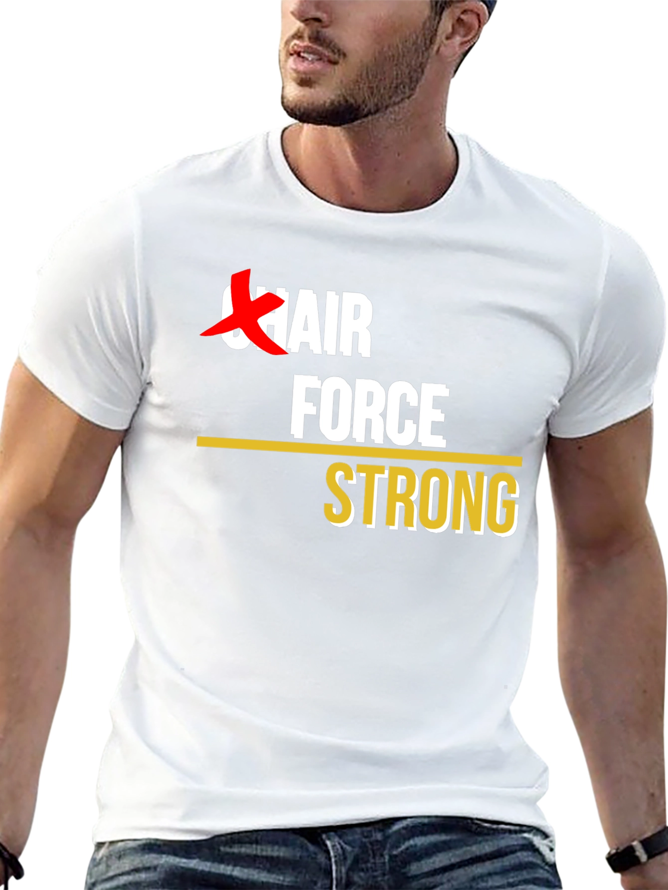 Chair Force Strong T-Shirt - Black