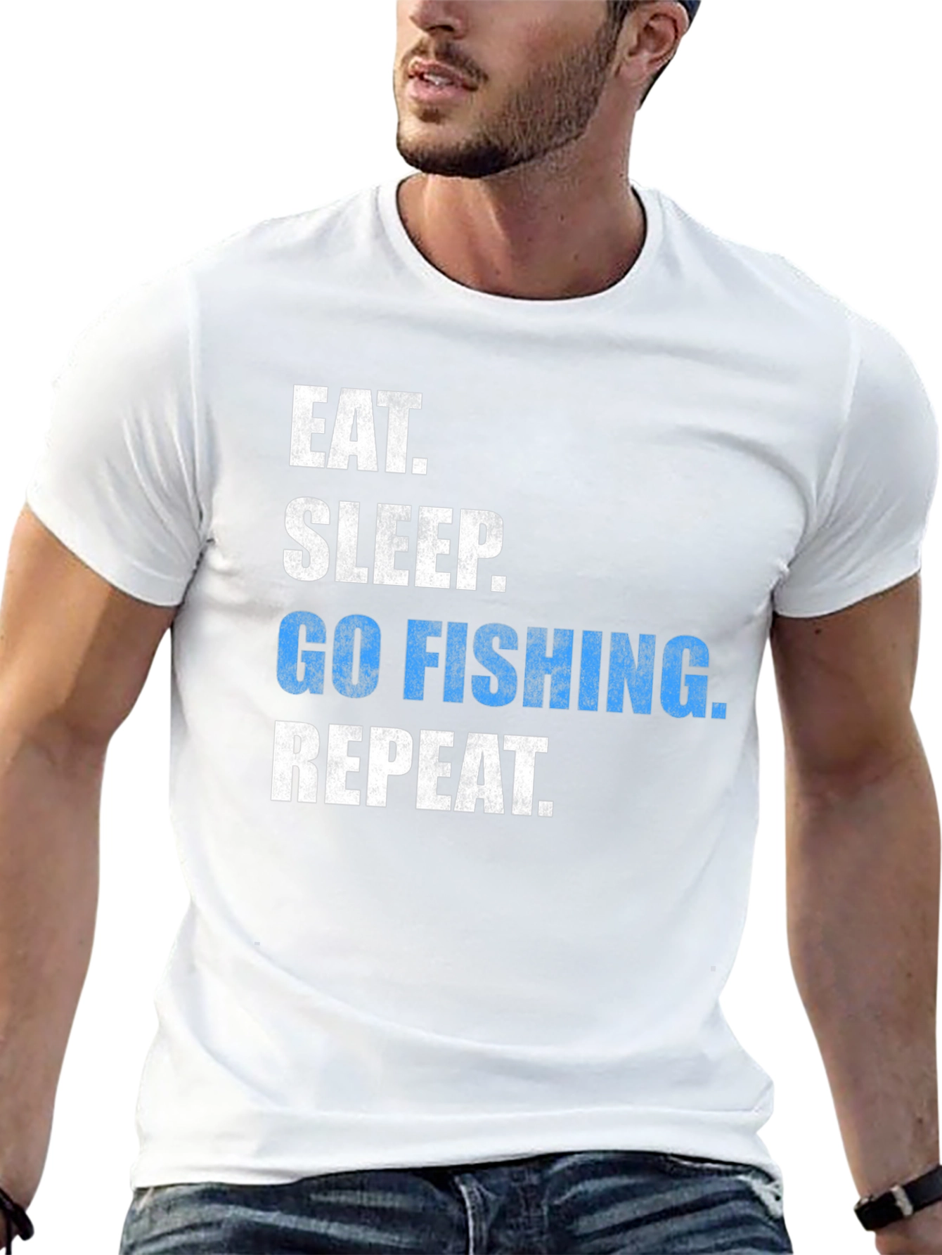 Eat Sleep Go Fishing Repeat T-Shirt