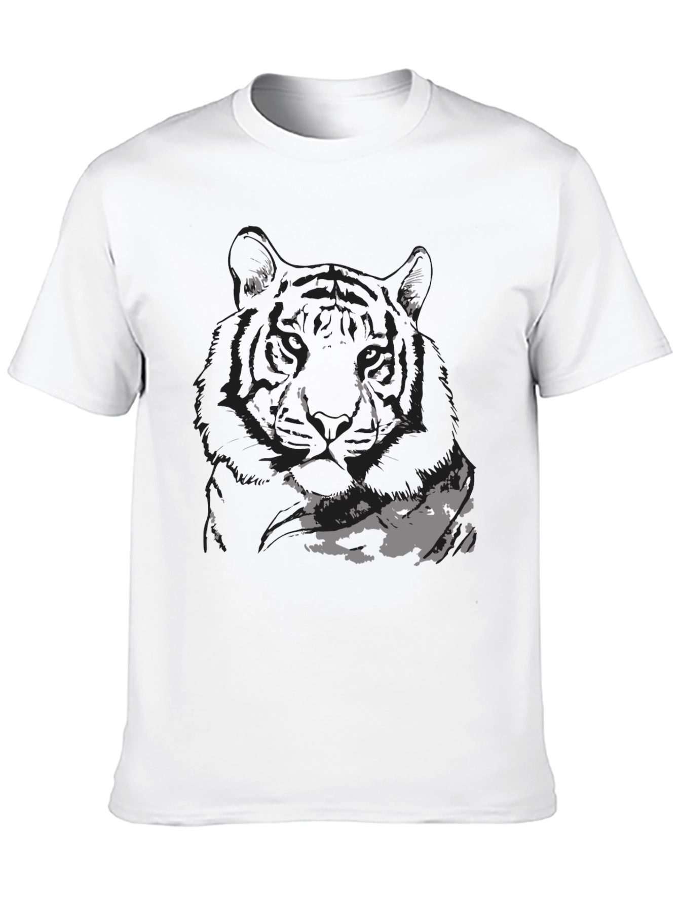 Black Tiger Graphic Tee - Mens Fashion