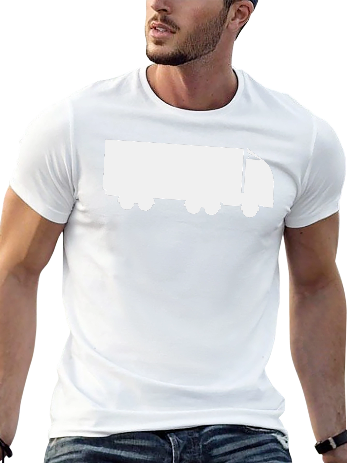 Truck Graphic Tee - Classic Black Cotton Comfort