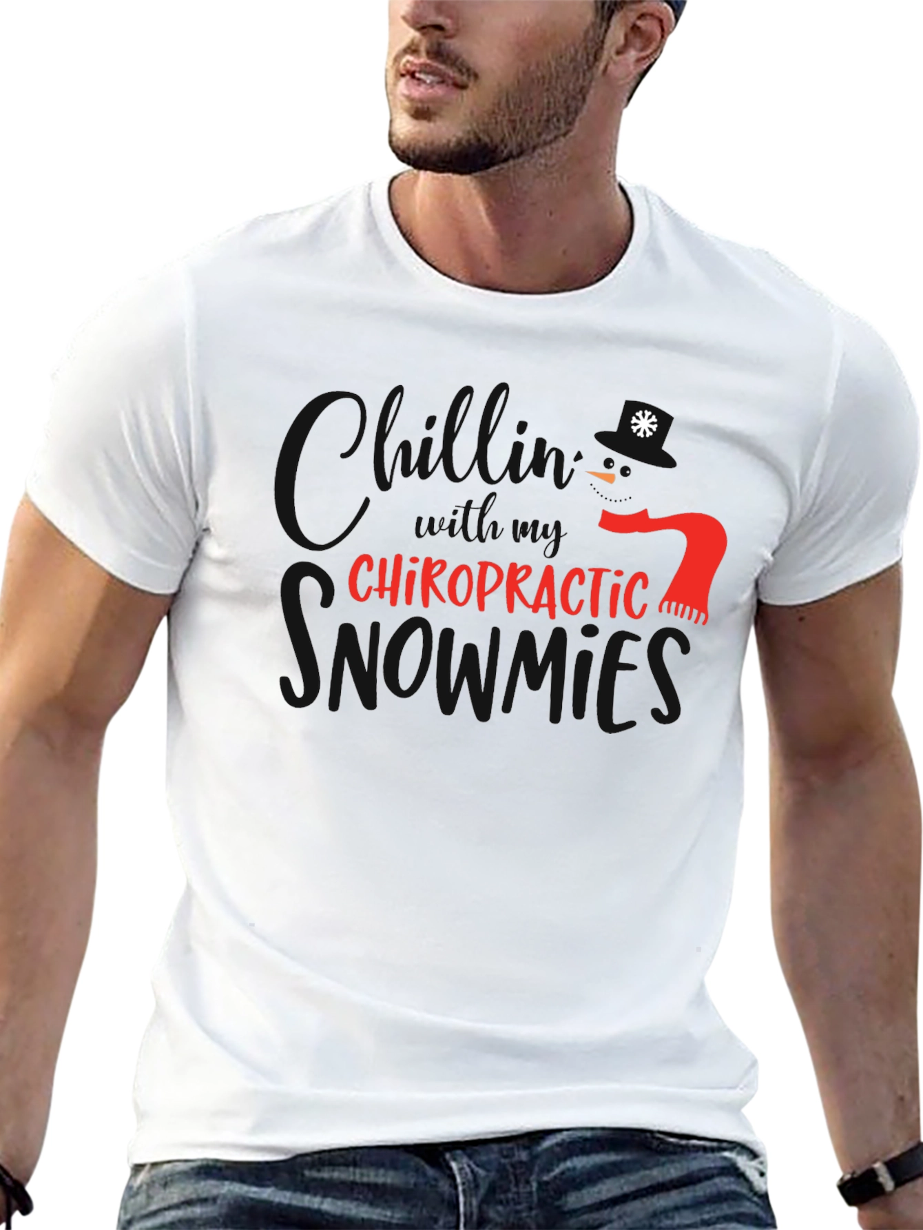 Chiropractic Christmas T-Shirt - Holiday Season Style