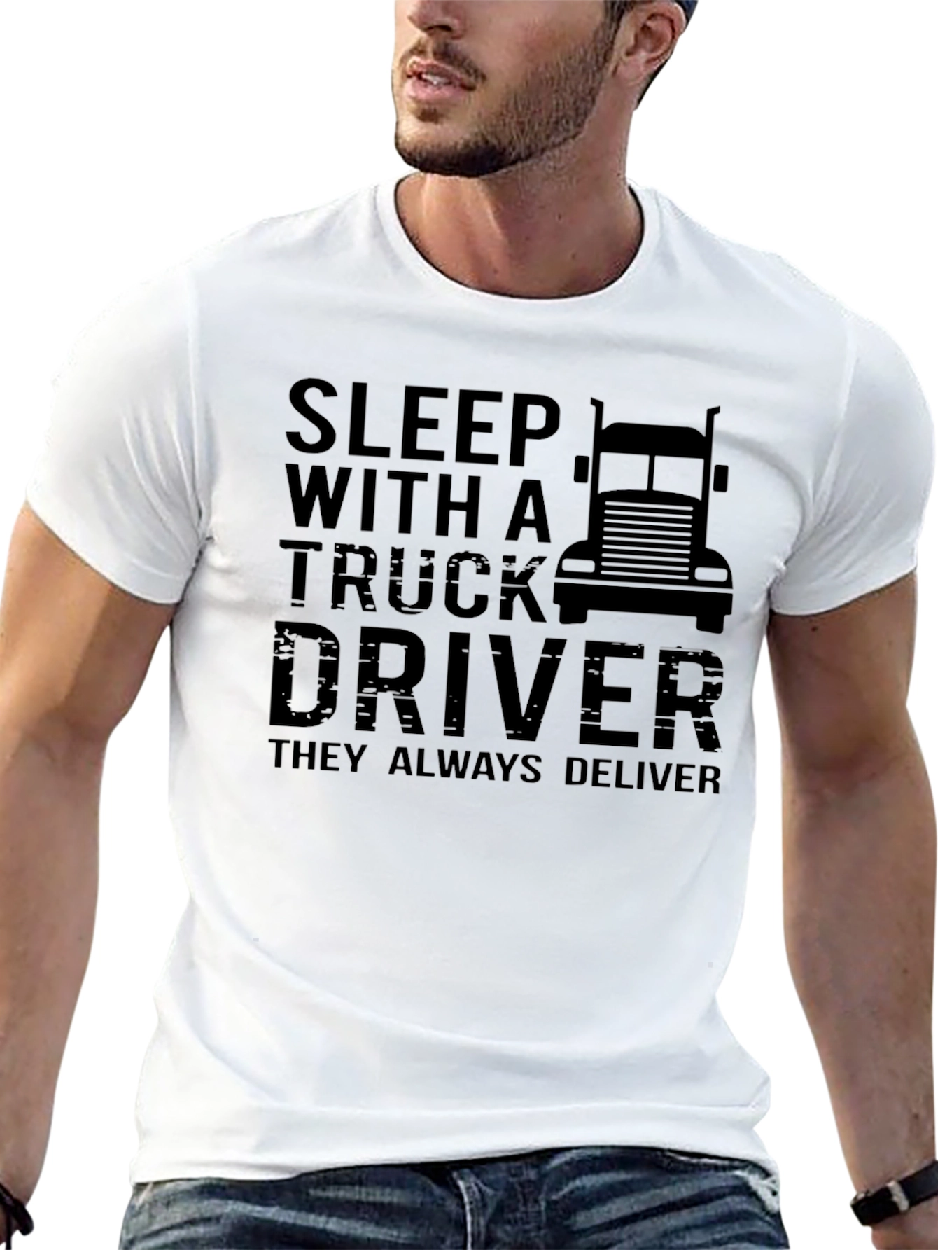 Sleep With A Truck Driver Graphic T-Shirt