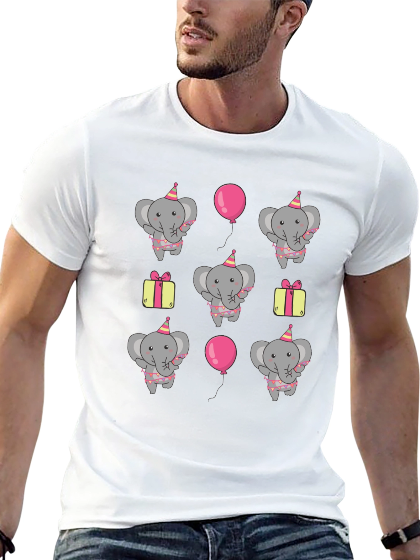 Elephant Birthday Party T-Shirt - Fun Graphic Tee