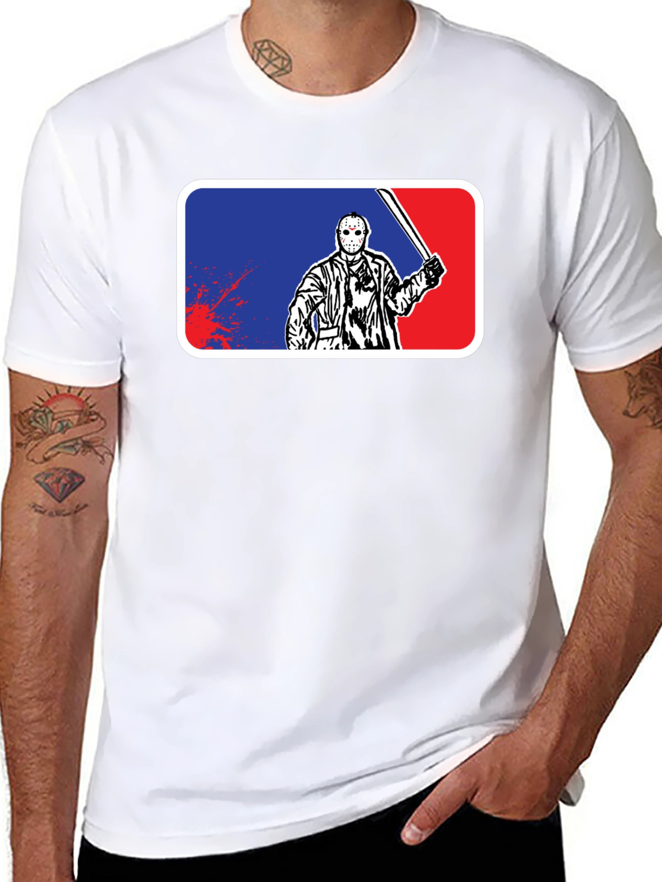 Jason Voorhees MLB Logo T-Shirt