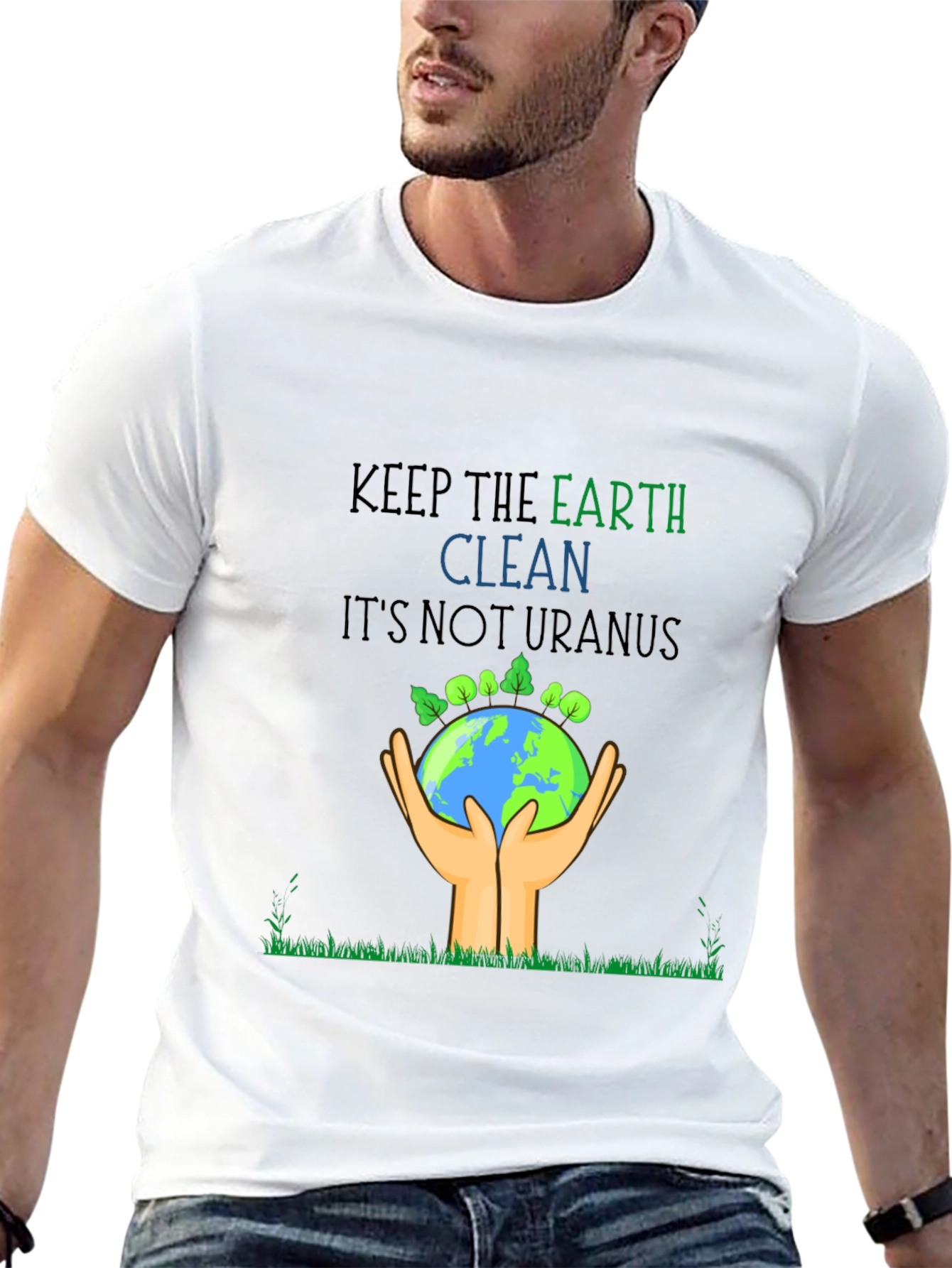 Eco-Friendly Keep Earth Clean Graphic Tee