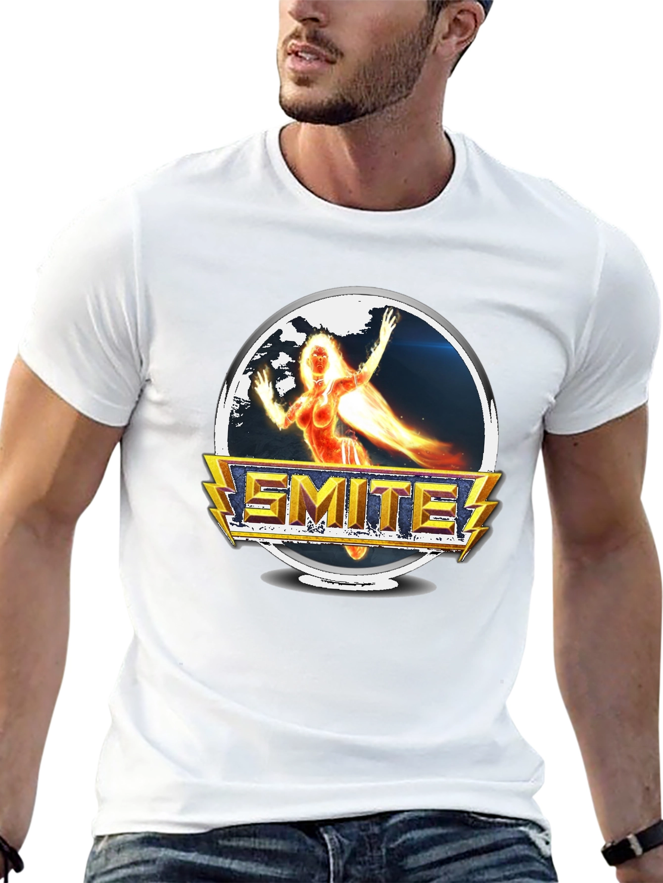Smite Game T-Shirt - Fire Goddess Graphic Tee