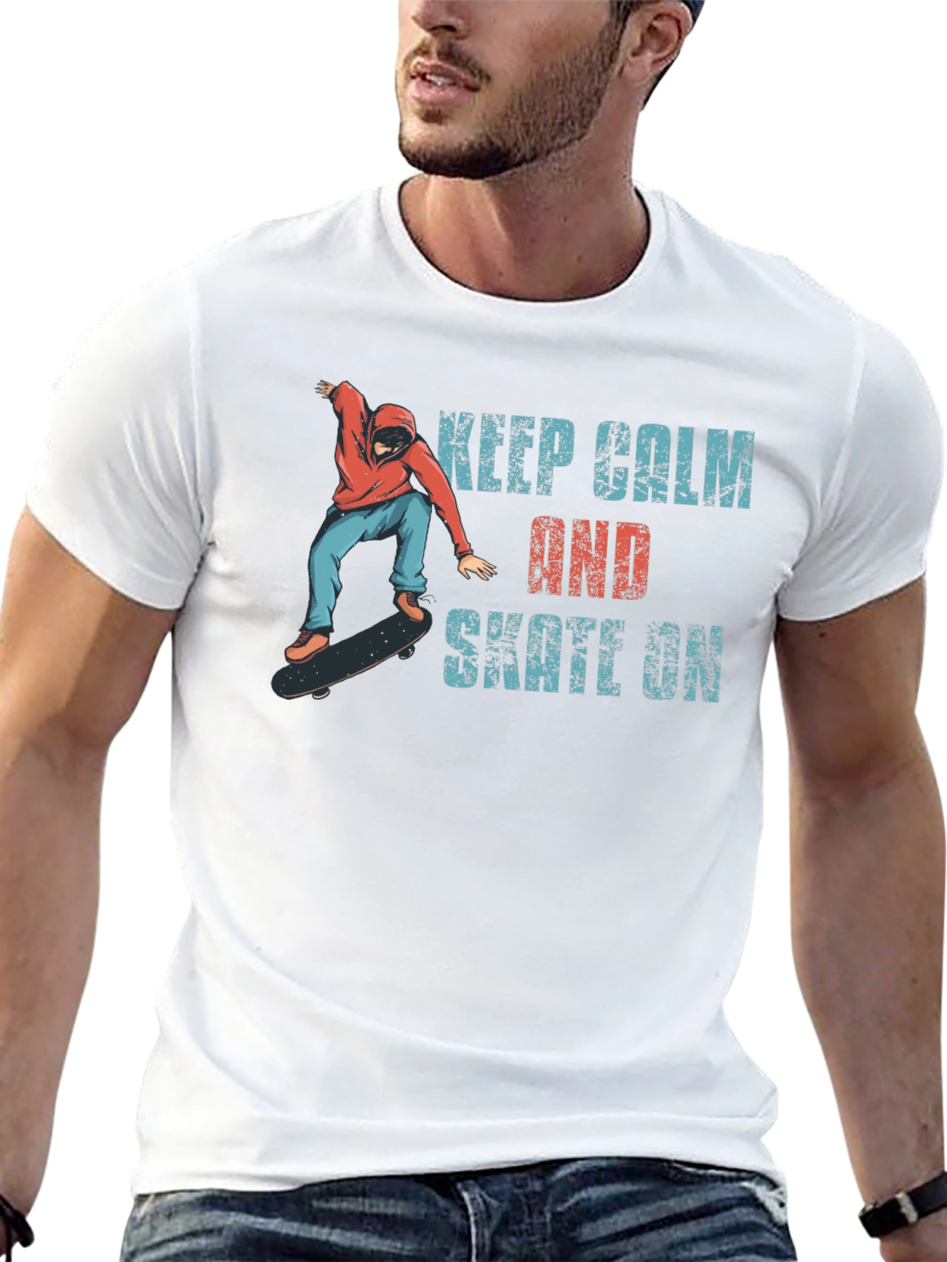 Keep Calm and Skate On T-Shirt