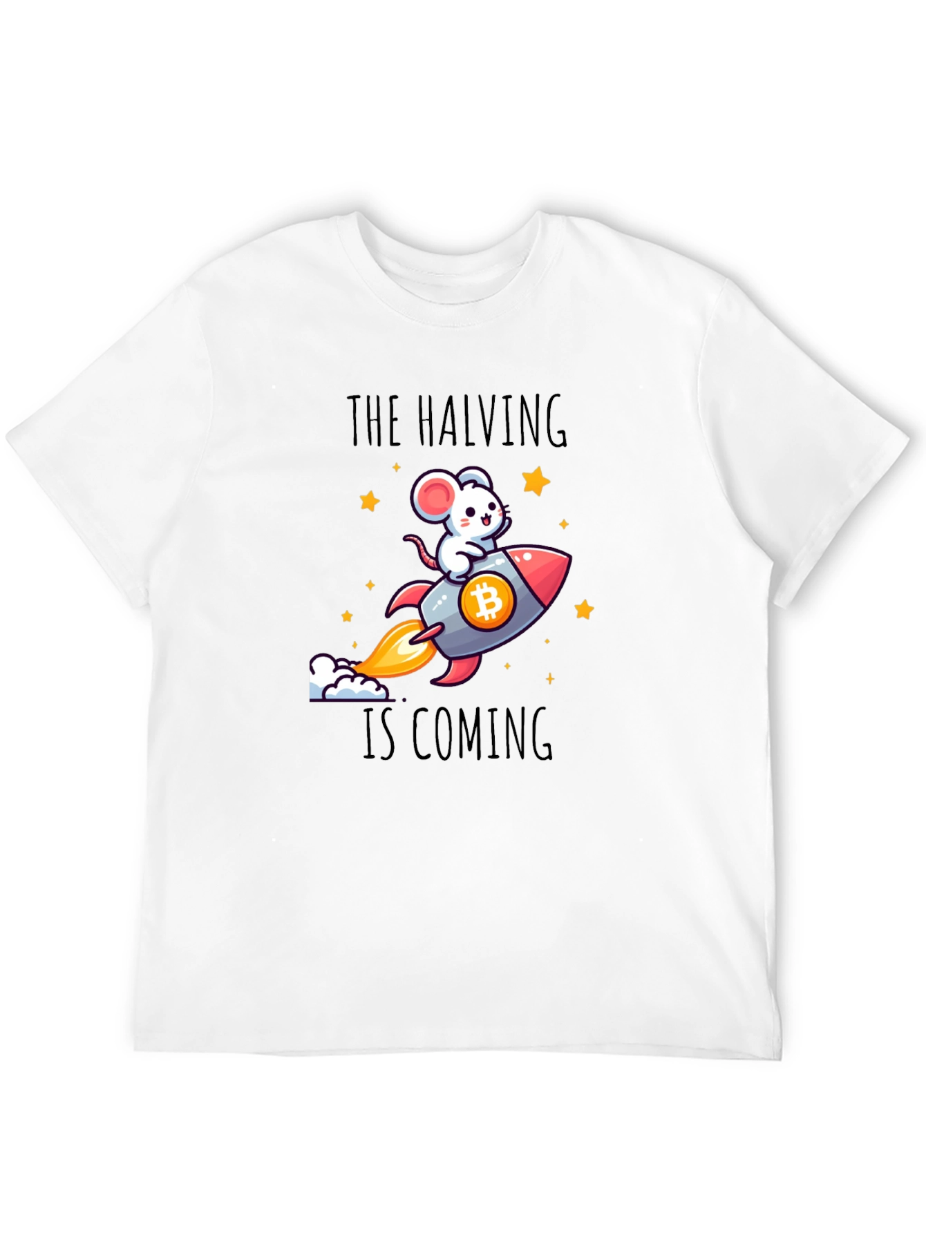 Bitcoin Halving T-Shirt - Rocket Mouse Crypto Tee
