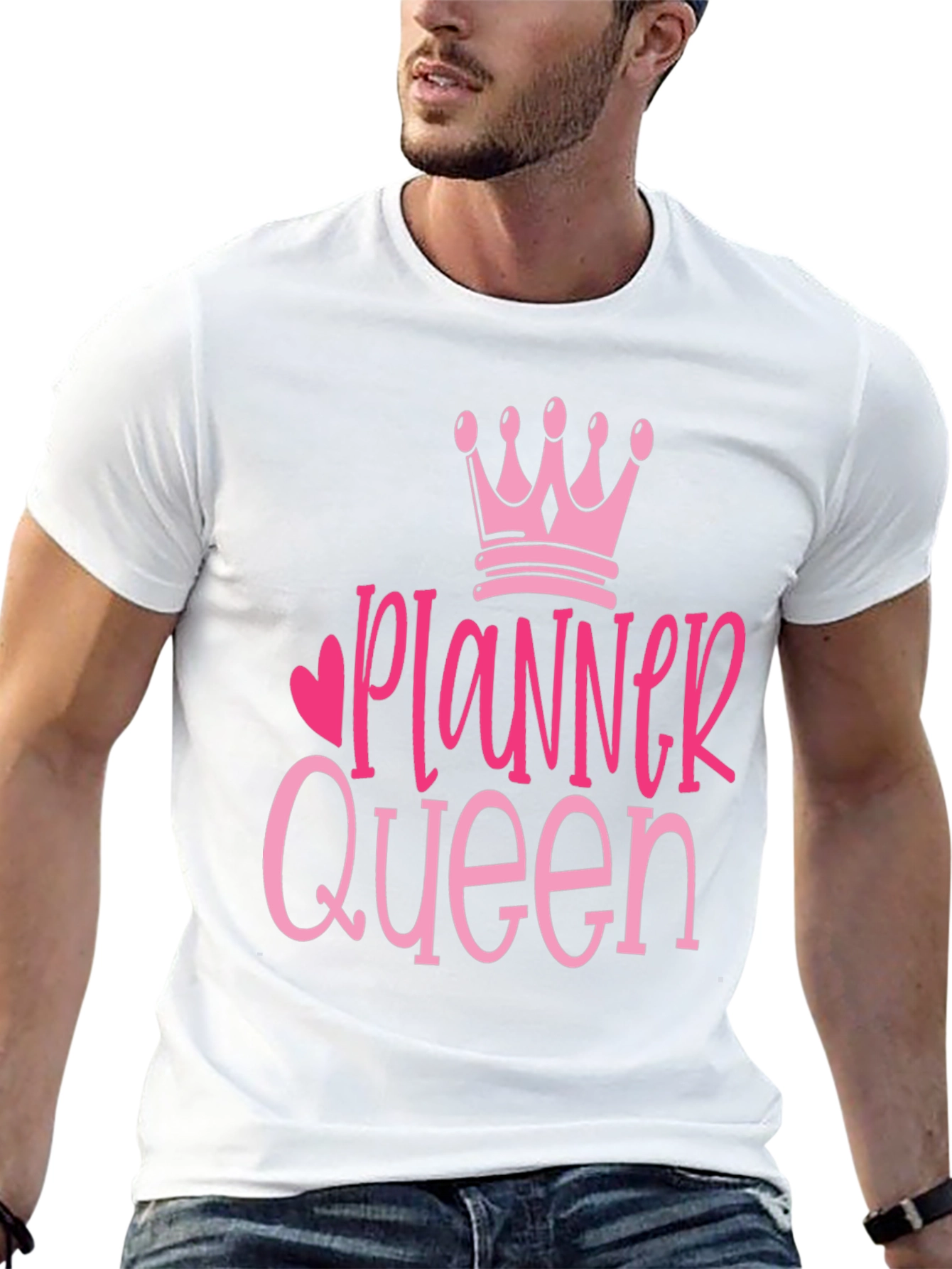 Planner Queen Graphic Tee - Black Cotton T-Shirt