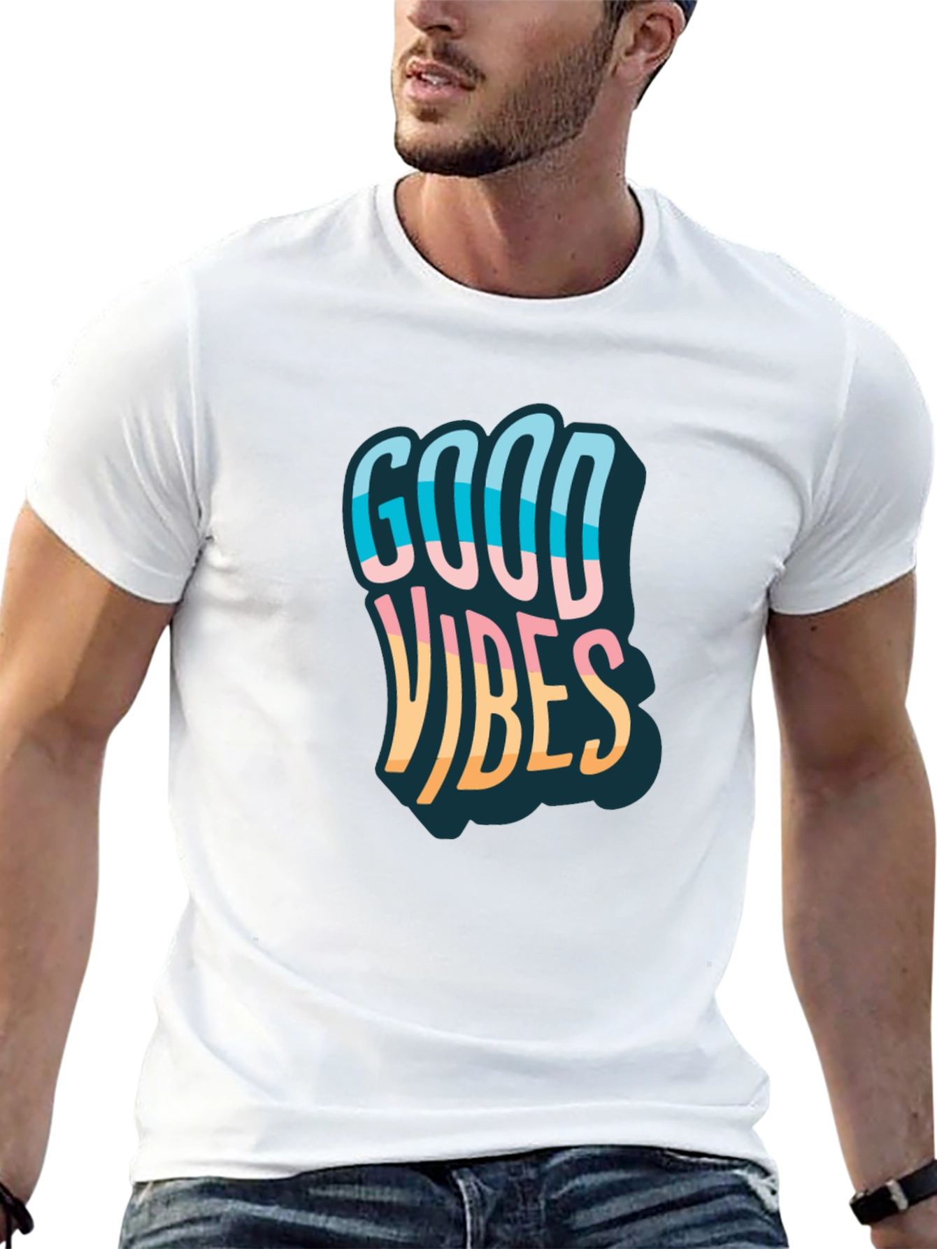 Good Vibes Graphic Tee - Mens Black T-Shirt