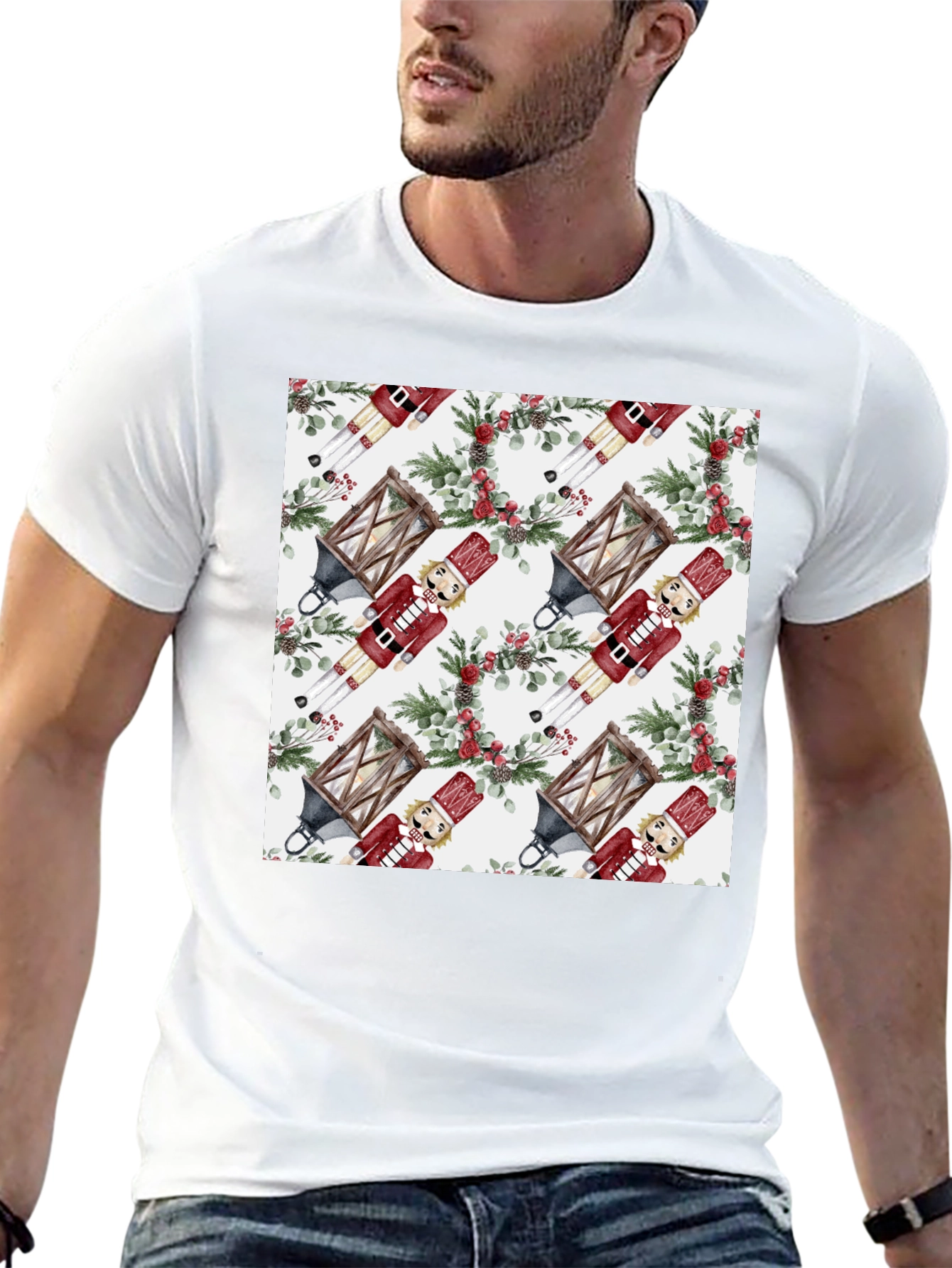 Nutcracker Holiday Pattern T-Shirt