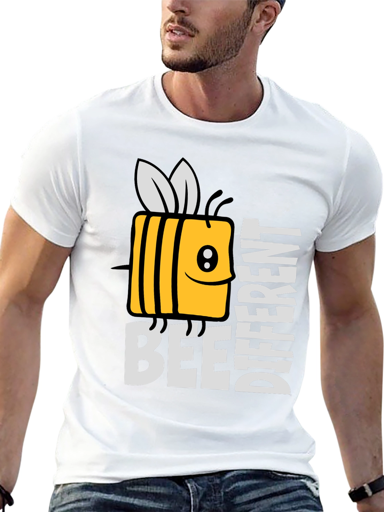 Bee Different Graphic Tee - Novelty Humor T-Shirt