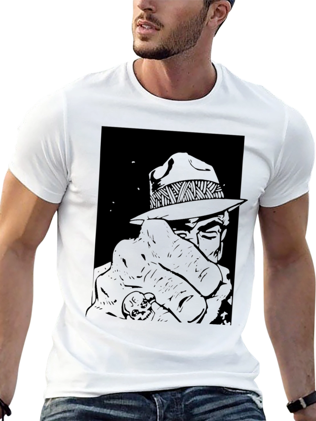 Retro Detective Graphic Tee - Classic Cool