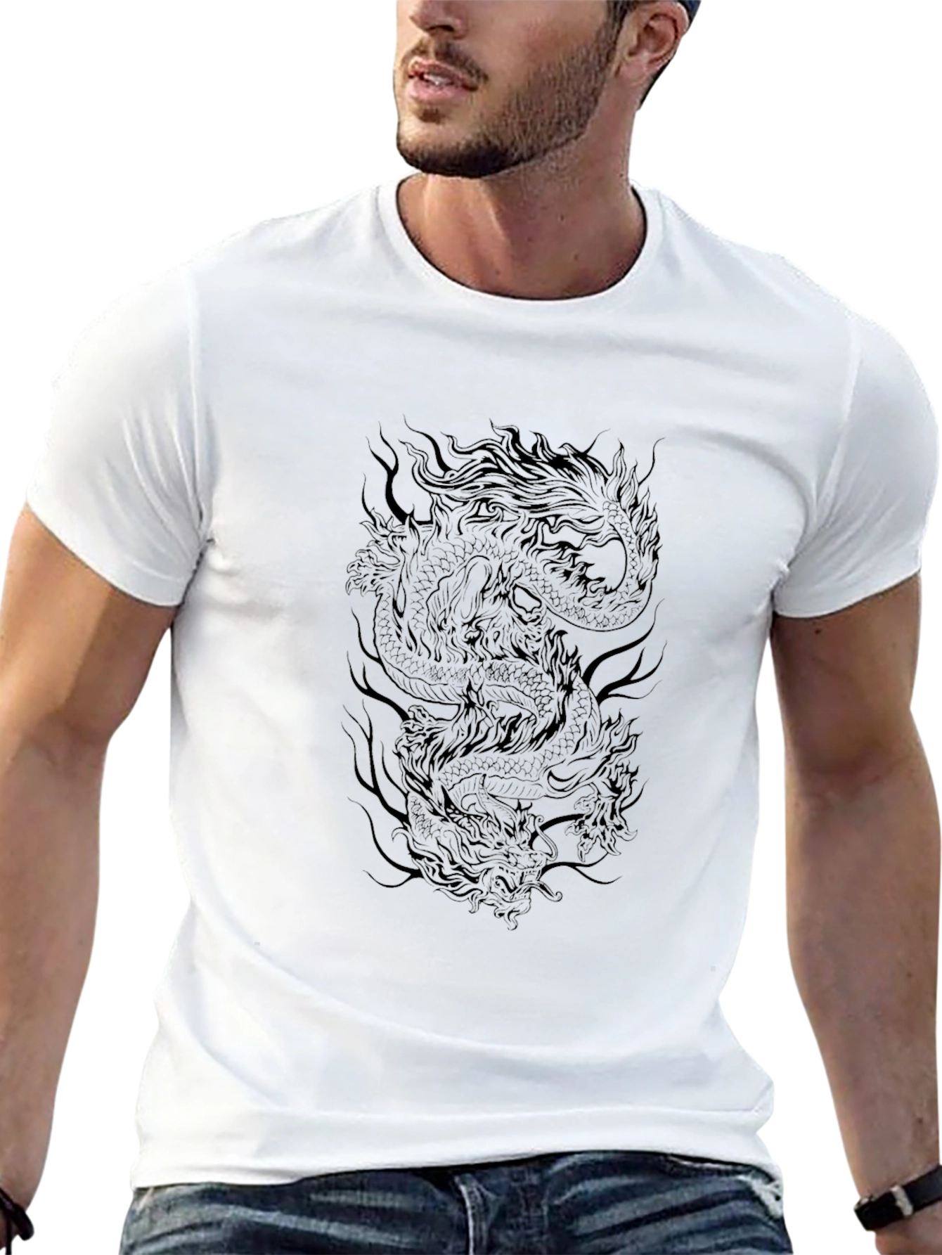 Dragon Graphic Black T-Shirt