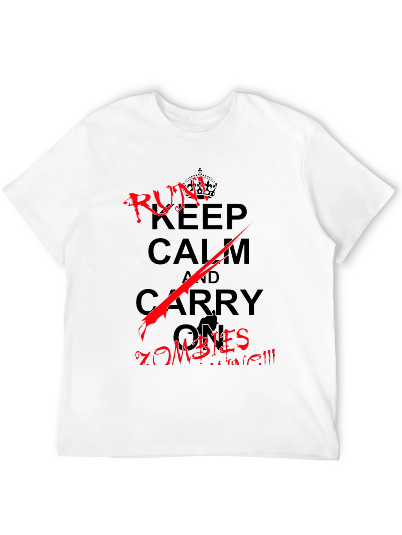 Keep Calm Run From Zombies T-Shirt