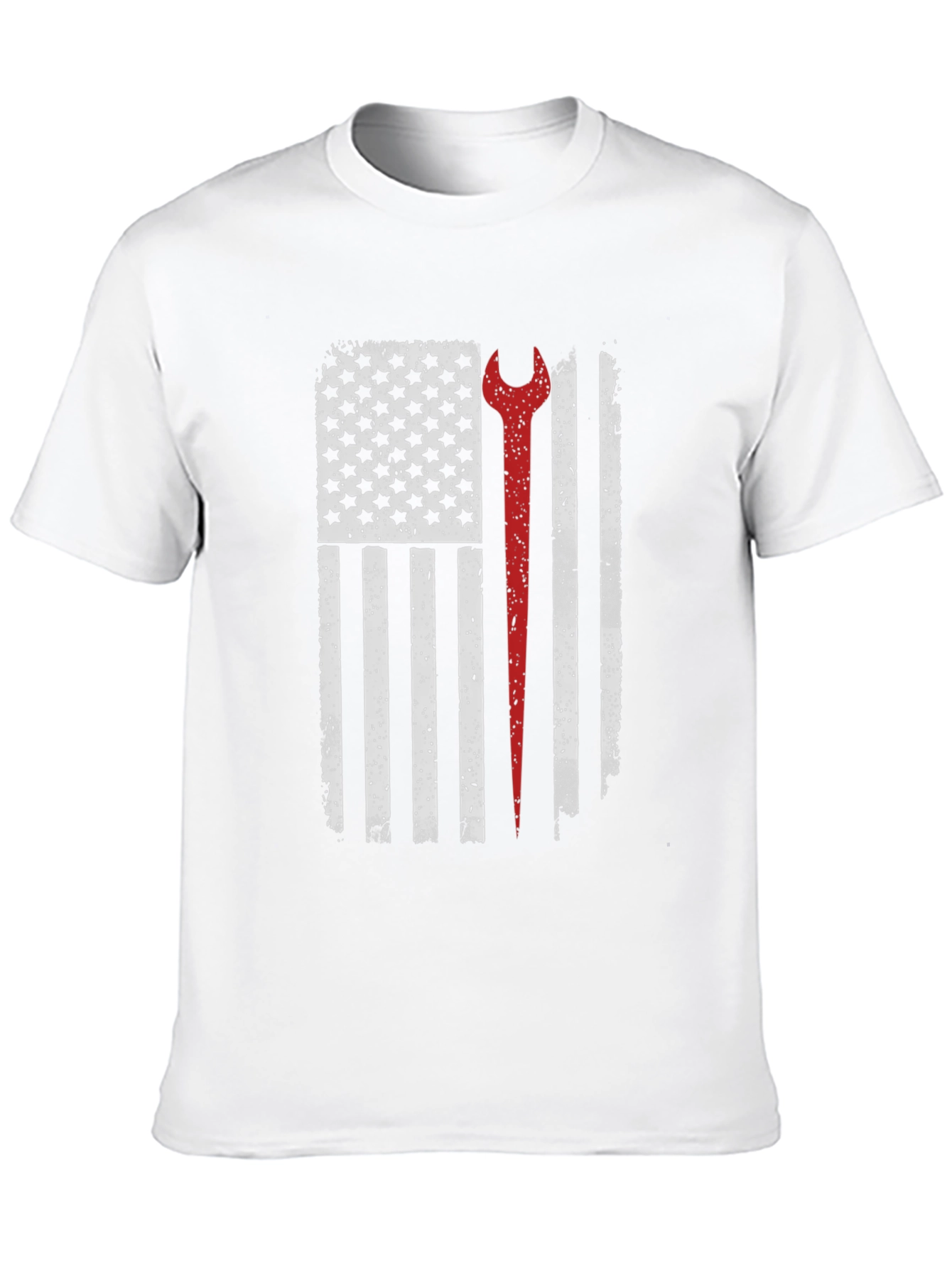 Mechanic American Flag Graphic T-Shirt