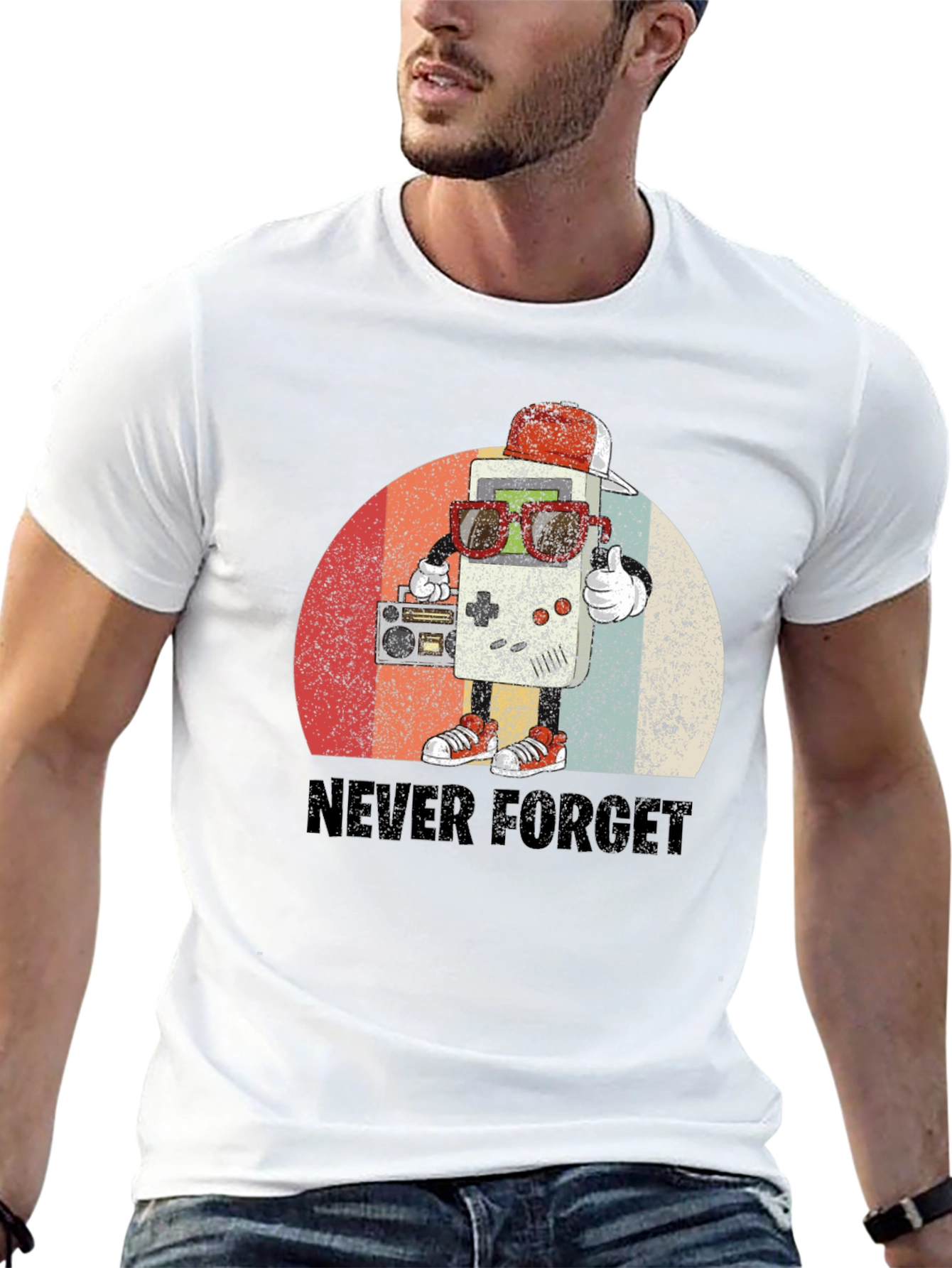 Retro Game Console T-Shirt - Never Forget Tee