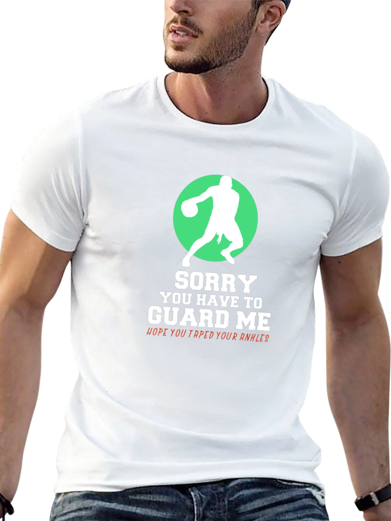 Basketball Player Graphic T-Shirt - Guard Me!