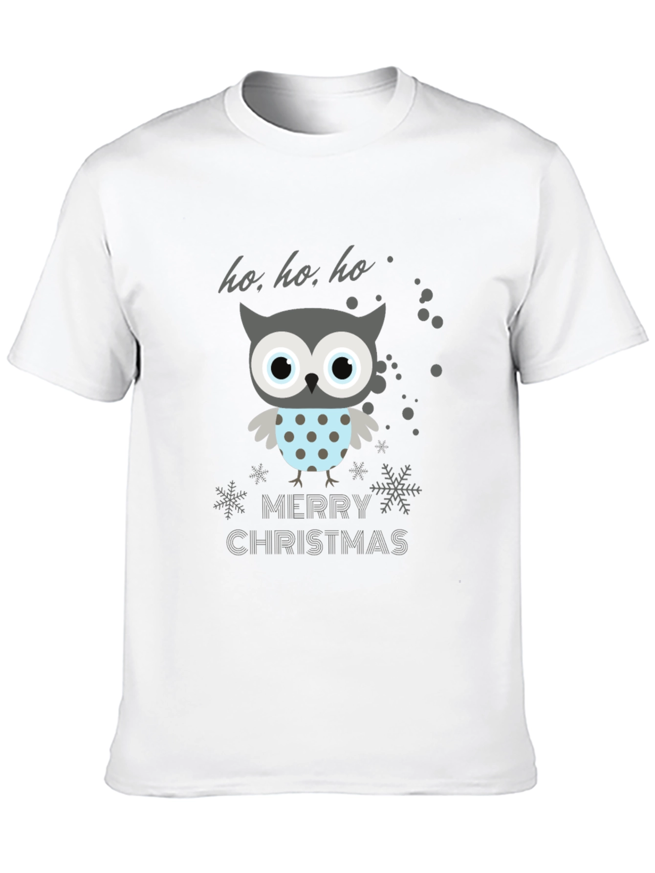 Festive Owl Merry Christmas Graphic Tee