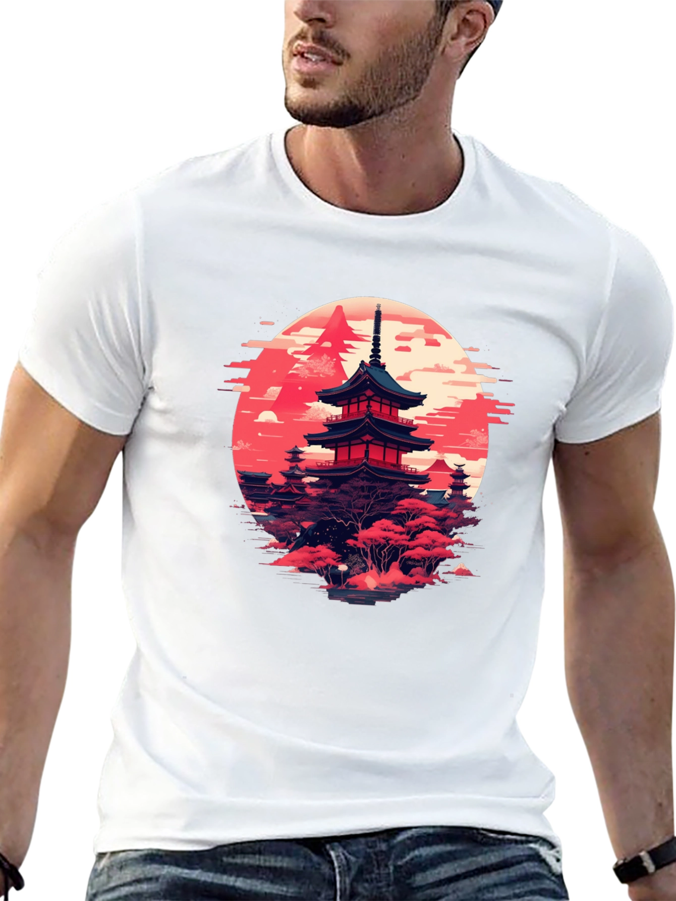 Japanese Pagoda T-Shirt | Zen Style Graphic Tee