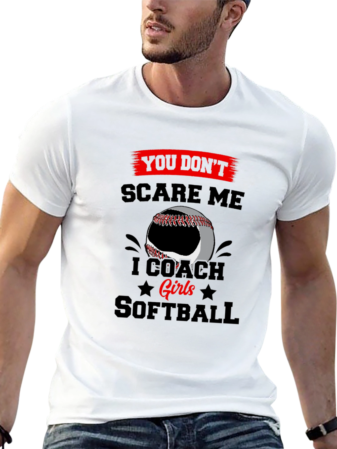 I Coach Girls Softball T-Shirt