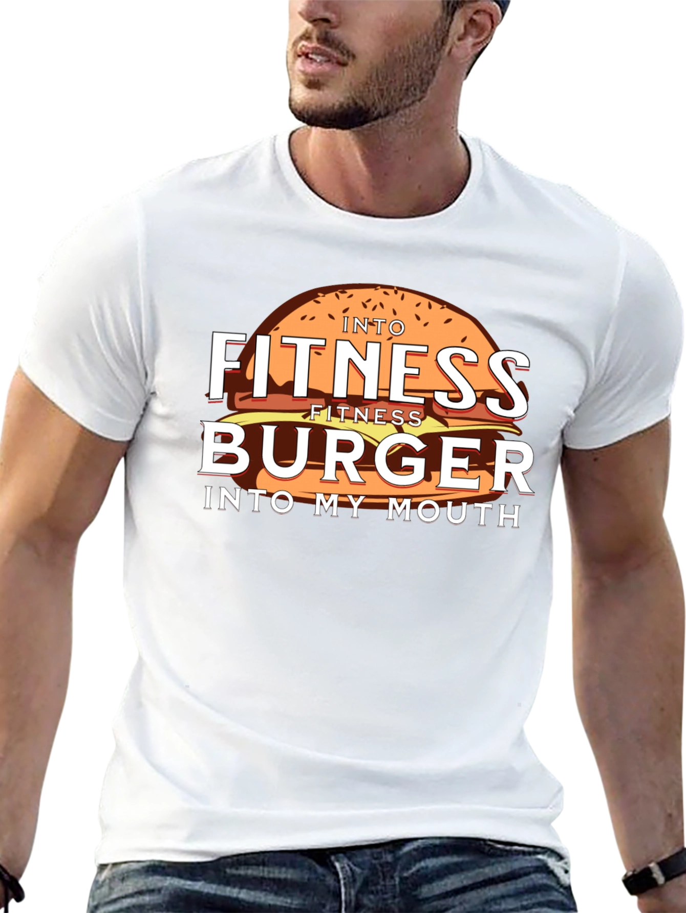 Fitness Burger Graphic Tee - Black
