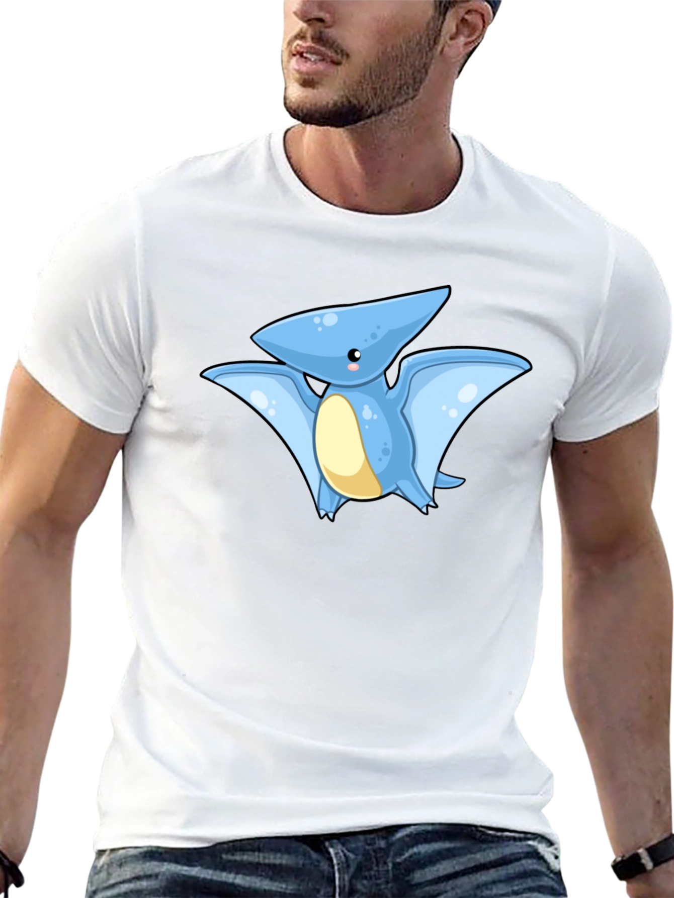Cute Cartoon Dinosaur Graphic T-Shirt